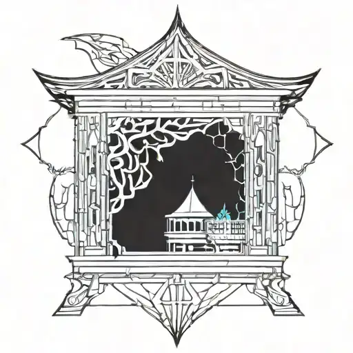 Gothic Gazebo In Neo-tribal Style