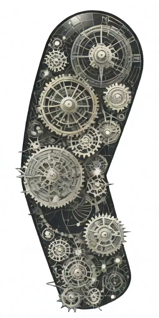 A Celestial Clockwork Mechanism With Planets And Stars As Its Gears