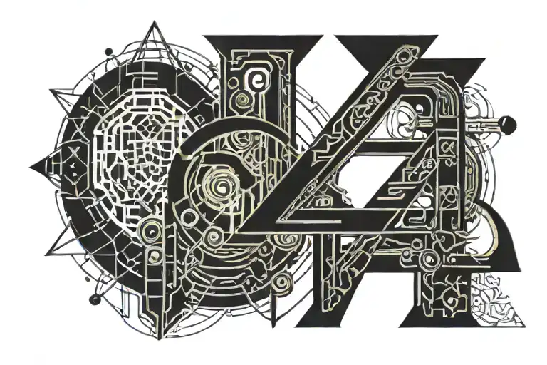 Number 2 In Gothic Writing