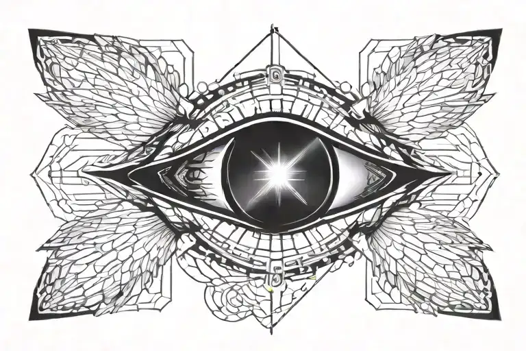 Seraphim Angel Symmetrical Eyes Cybersigil