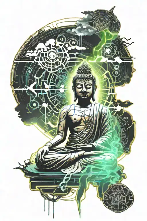 Buddha Calming The Storm