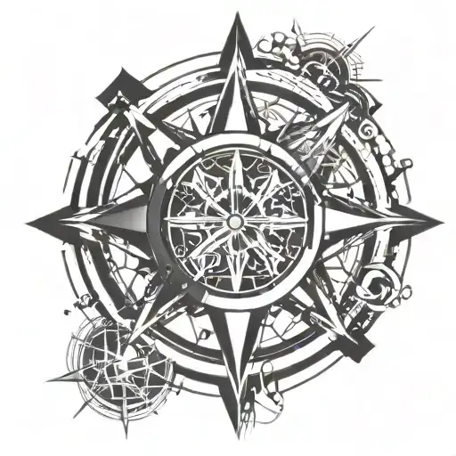 Mechanical Wind Rose Compass