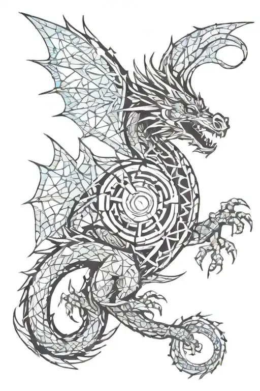 Dragon Made Of Bases