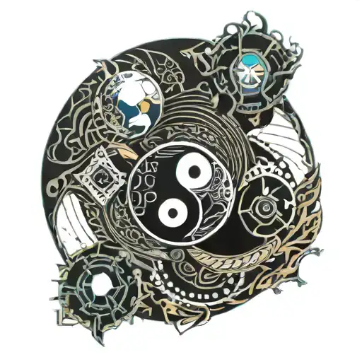 Ying Yang Half Demon Half Angel