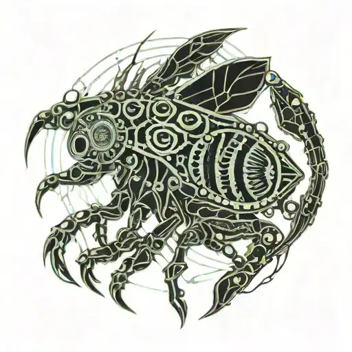 Copepod With Skeleton Limbs