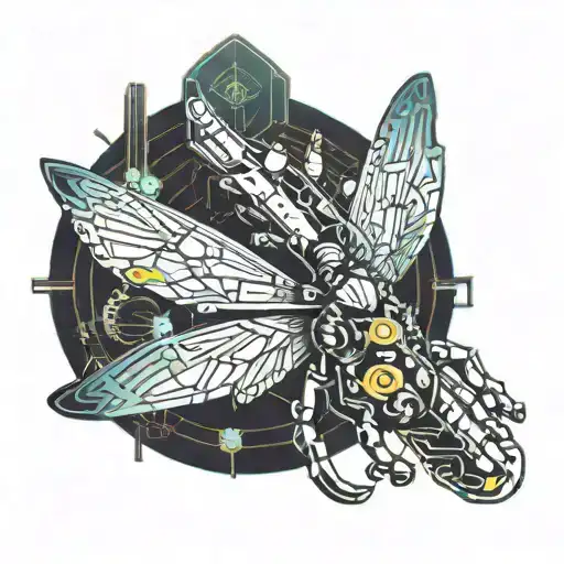 Hand Moth Surrounded