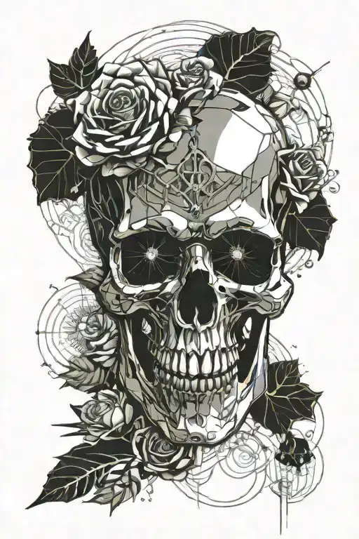Skull And Roses Growing
