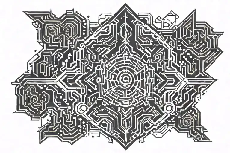 Background Black Grey Tattoo Depicting