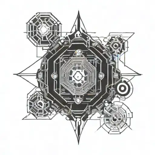 Simetrical Background Black And White