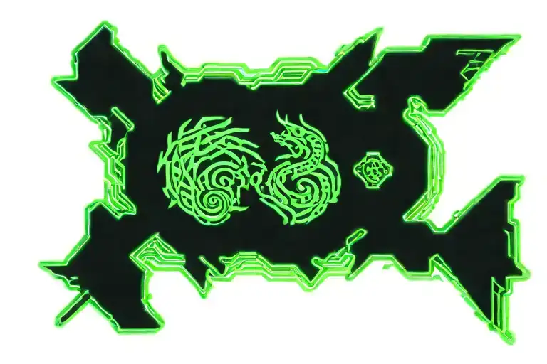 Dragon Breathing Green Fire