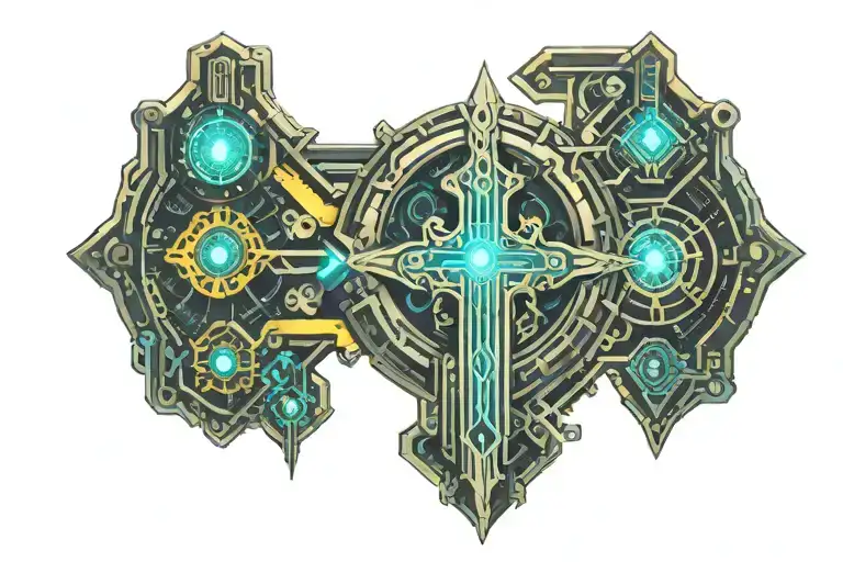 Ancient Sword With Rosary