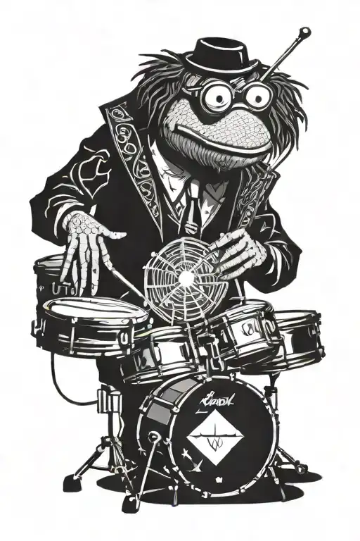 Muppets Animal Playing Drums