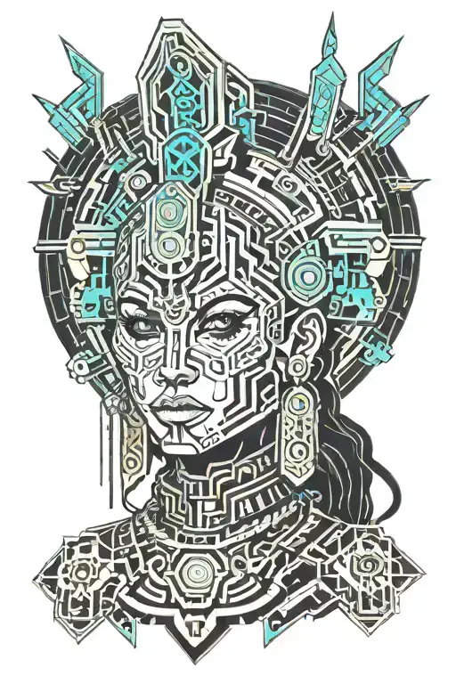 Mayan Warrior Woman