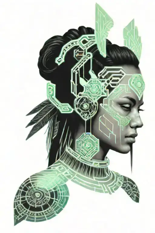 Mayan Warrior Woman