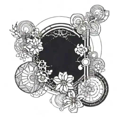 Dainty Bubbles With Flowers Inside