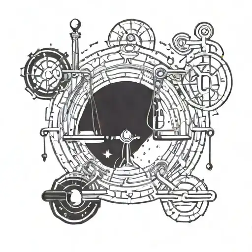 I Want A Creative Libra Sign Tattoo For Men With A Simple But Deep Design