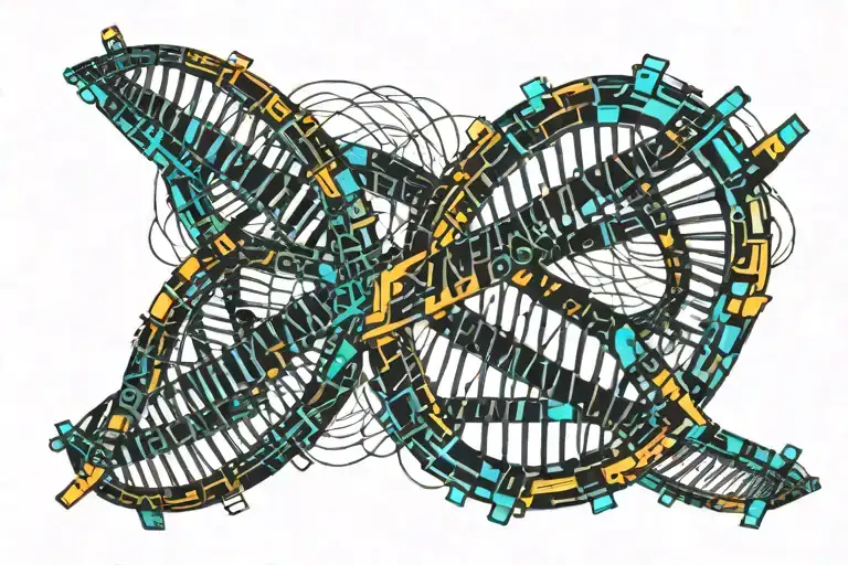Dna Strang In Helix Form