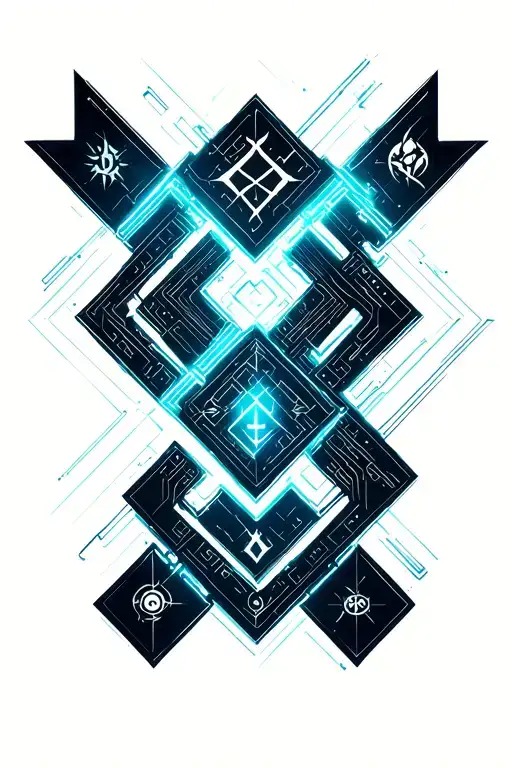 Nordic Runes Intertwined