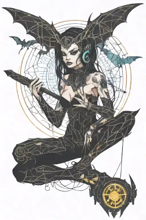 A Demon Girl With A Bat