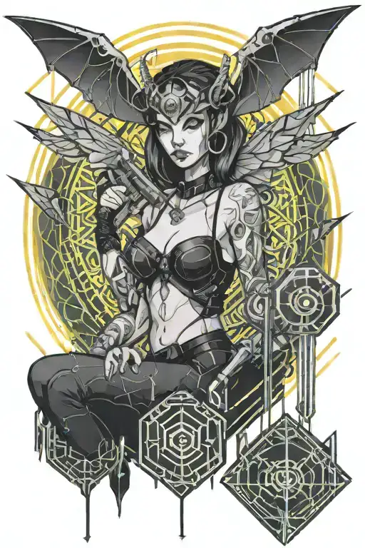 A Demon Girl With A Bat