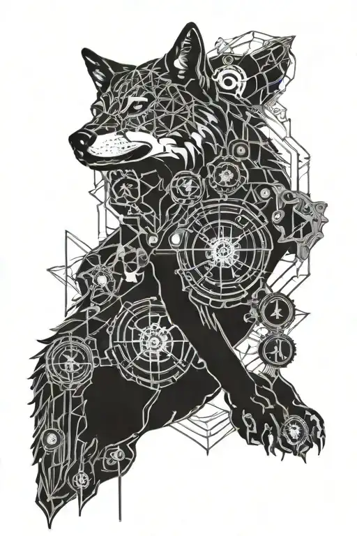 Wolf Rose Watch Hand