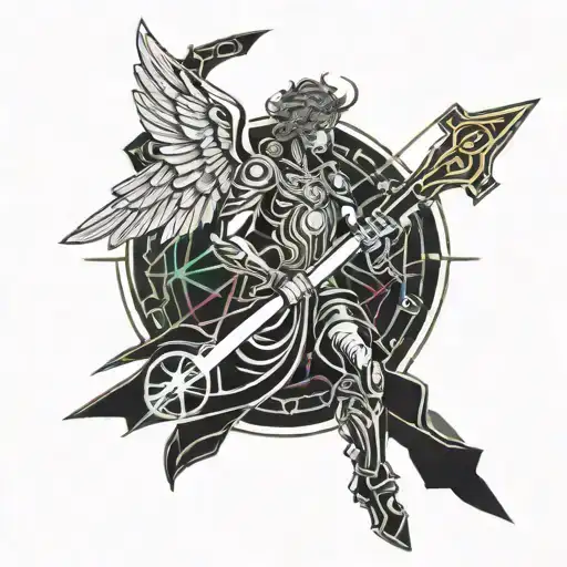 Angel With Sword Wrapped