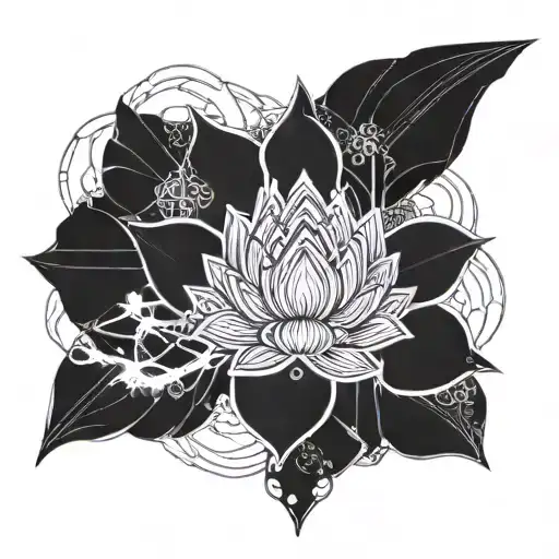 Black Lotus Flower