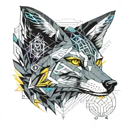 The Face Of A Smiling Fox