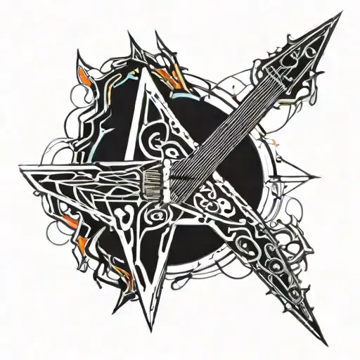 Flying V Guitar Replacing The V Base Part Of The Guitar With An Angry Dragon Face