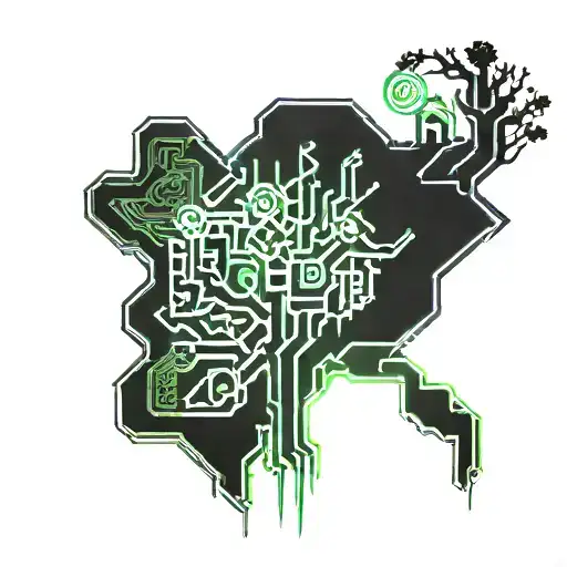 Tree And Smile And Hand