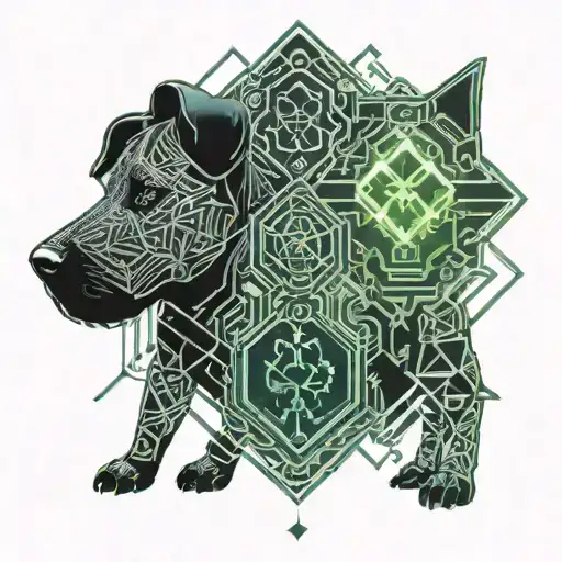 Prison Officer Holding Dog