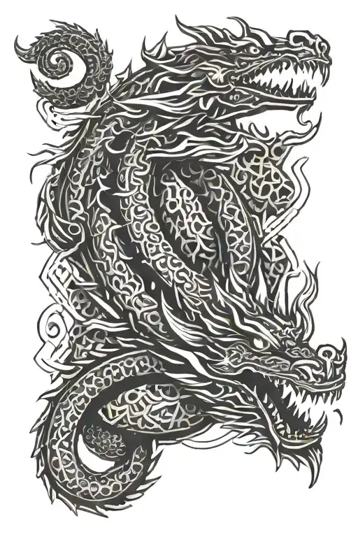 Laos Dragon Coiled