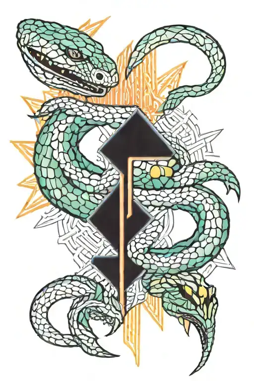 Fire Sky Snake Wrapped