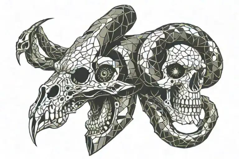 Snake Skull Wearing