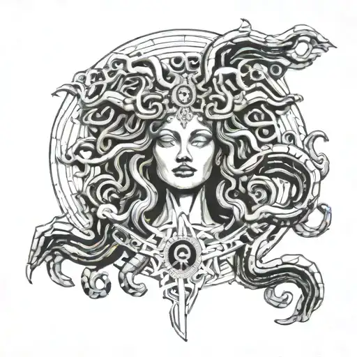 Medusa Gorgona For Chest
