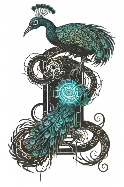 Peacock And Hydra Entangled