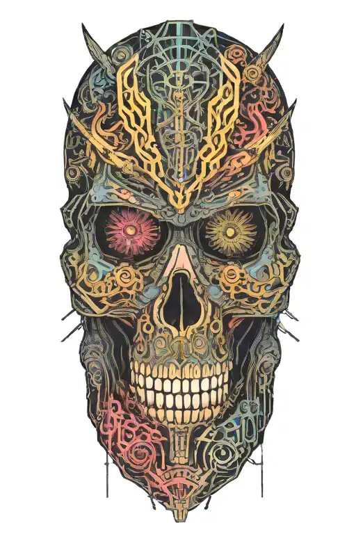 Skull Samurai Warrior