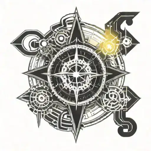 Compass And Letter C