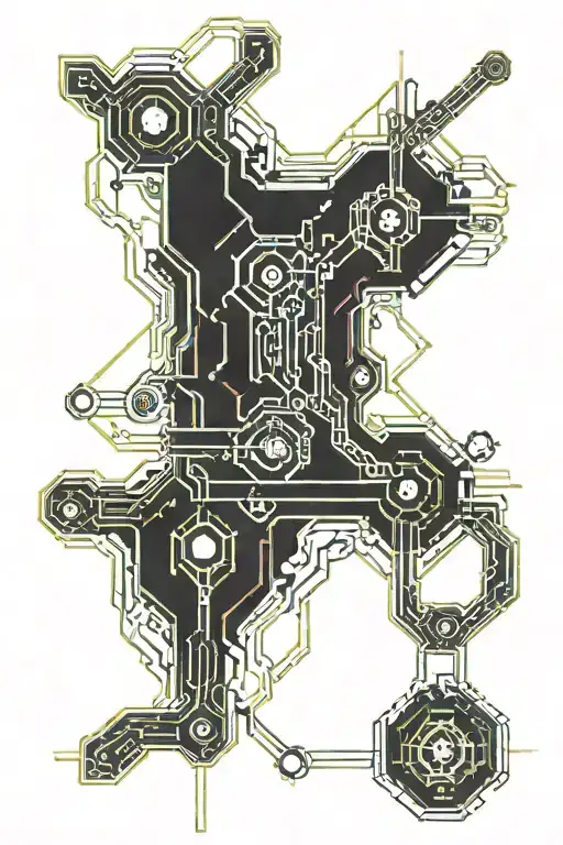 Chain And Line And Cyber Sigilism And Gothic
