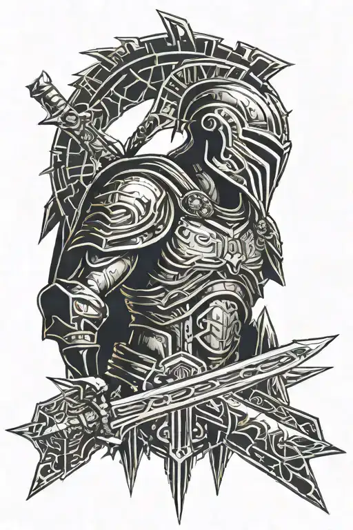 Latin Middle Age Spartan Writing Sword