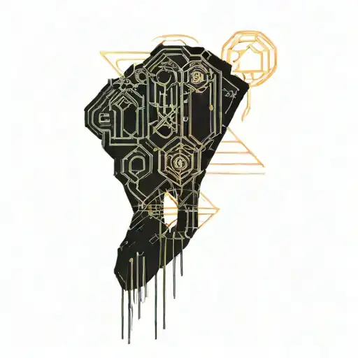 Math Equations And Neon Like Animal