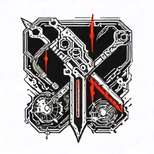 Medical Scalpel With Blood Dripping From Its