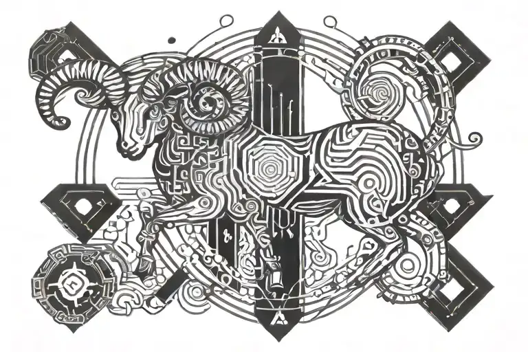 Aries Zodiac Sign Into Tramp Stamp