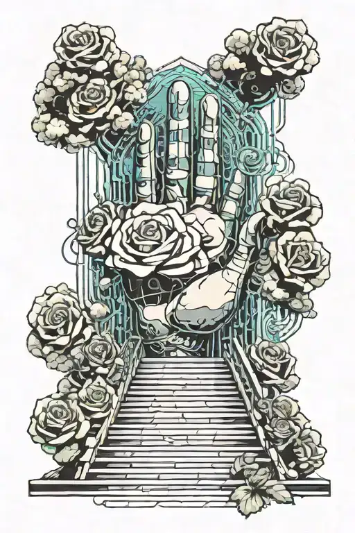 Roses And Clouds And Praying Hands And Stair Way To Heaven
