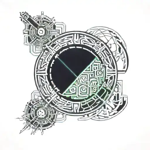 Viking Symbols And Zen Circle