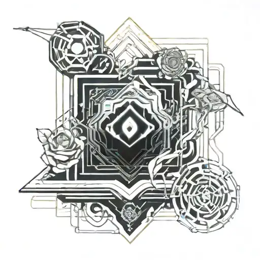 Crystal Rose Coming Out Of An Open Book Surrounded By Motherboard Wires