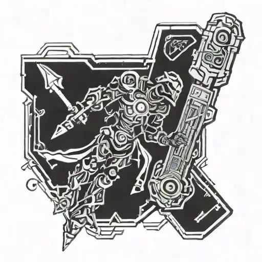 Destiny Titan Holding Raze Lighter Sword