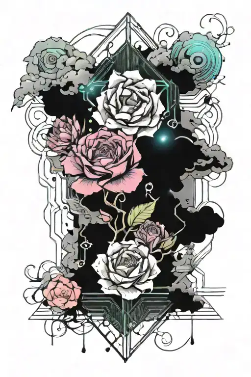 Birth Flowers And Clouds