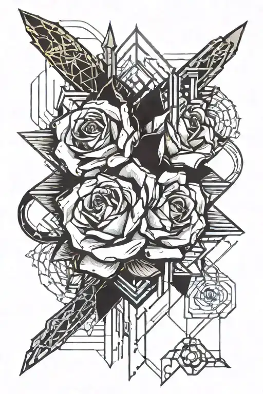 Glitch Rose Intertwined