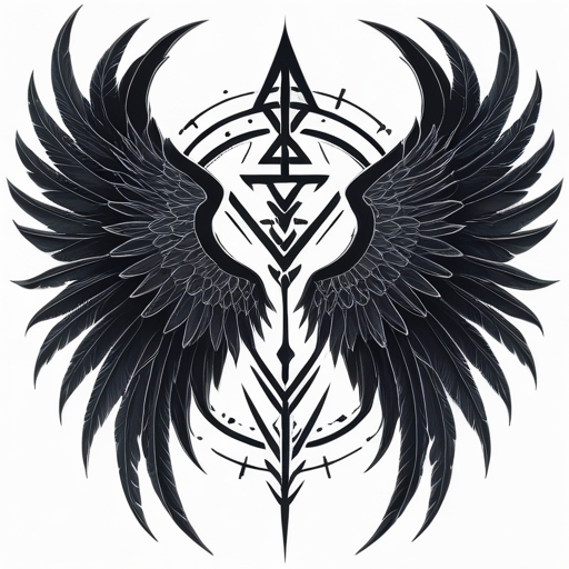 Wings of Eternal Nightfall Tattoo idea